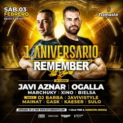 Flyer de 1 Aniversario Remember All Stars