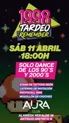 Flyer de 1998 Tardeo Remember
