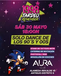 Flyer de 1998 Tardeo Remember