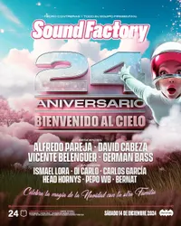 Flyer de 24 Aniversario Sound Factory