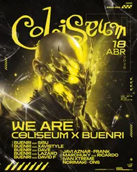 Flyer de Coliseum x Buenri