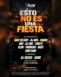 Flyer de Esto no es una fiesta
