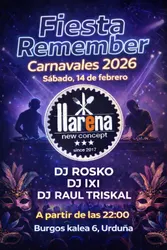 Flyer de Fiesta Remember (Carnavales 2026)