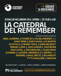 Flyer de La catedral del remember