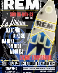 Flyer de La última REM