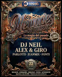 Flyer de Memories of music