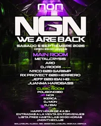 Flyer de NGN We Are Back