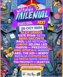 Flyer de Nostalgia Milenial Fest