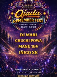 Flyer de Ojada Remember Fest