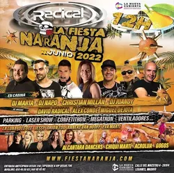 Flyer de Radical - La Fiesta Naranja 2022