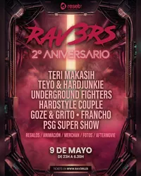 Flyer de RAV3RS 2º Aniversario