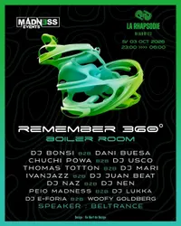 Flyer de Remember 360º Boiler Room