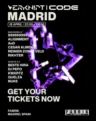 Flyer de Verknipt CODE Madrid